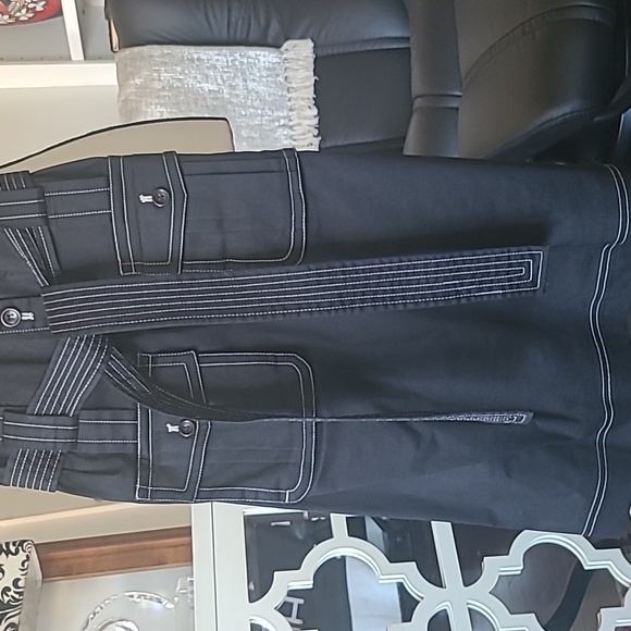 Black Button Up Dress - Picture 6 of 10